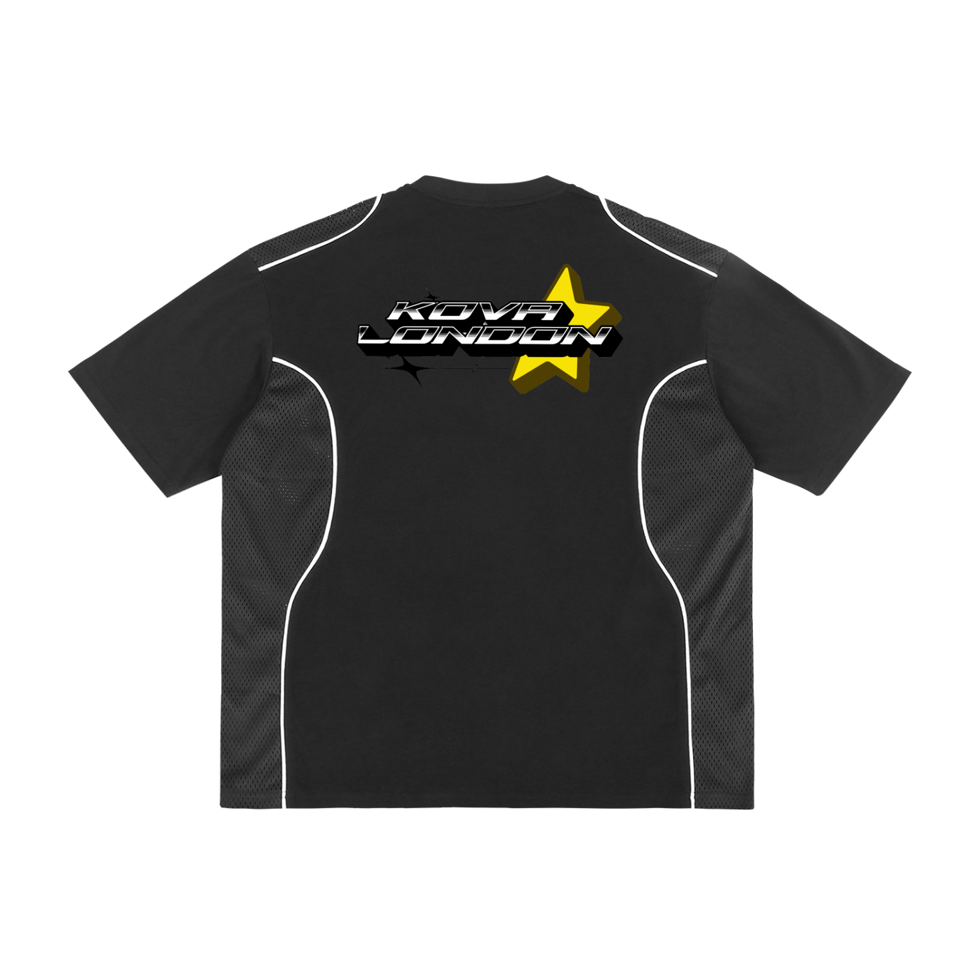 Contrast Piped Panel T-Shirt