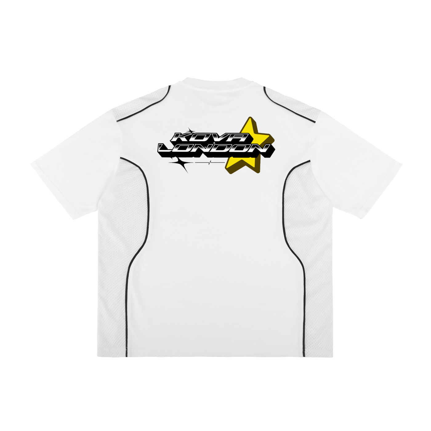 Contrast Piped Panel T-Shirt