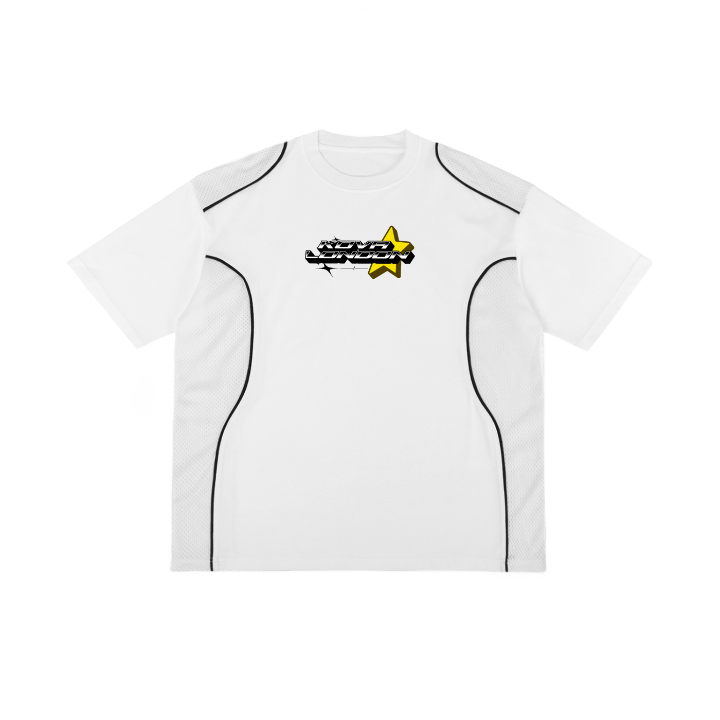 Contrast Piped Panel T-Shirt